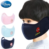 Дисней, зимняя детская медицинская маска для мальчиков, хлопковые демисезонные утепленные наушники
