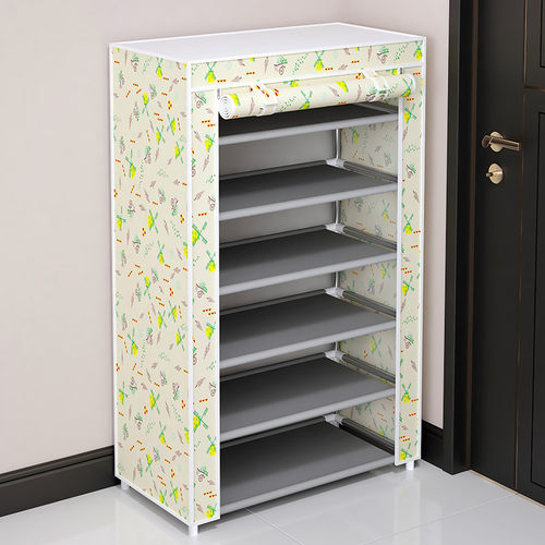 鞋架子家用门口多层带防尘罩收纳