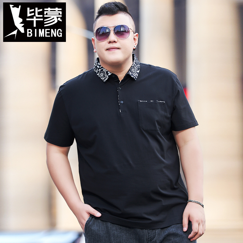 畢蒙胖子男裝加肥加大polo衫潮t