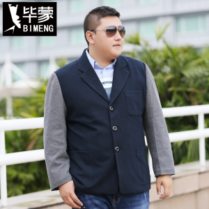 清仓特价秋冬大码英伦风休闲西装加肥加大潮胖子西服肥佬宽松外套