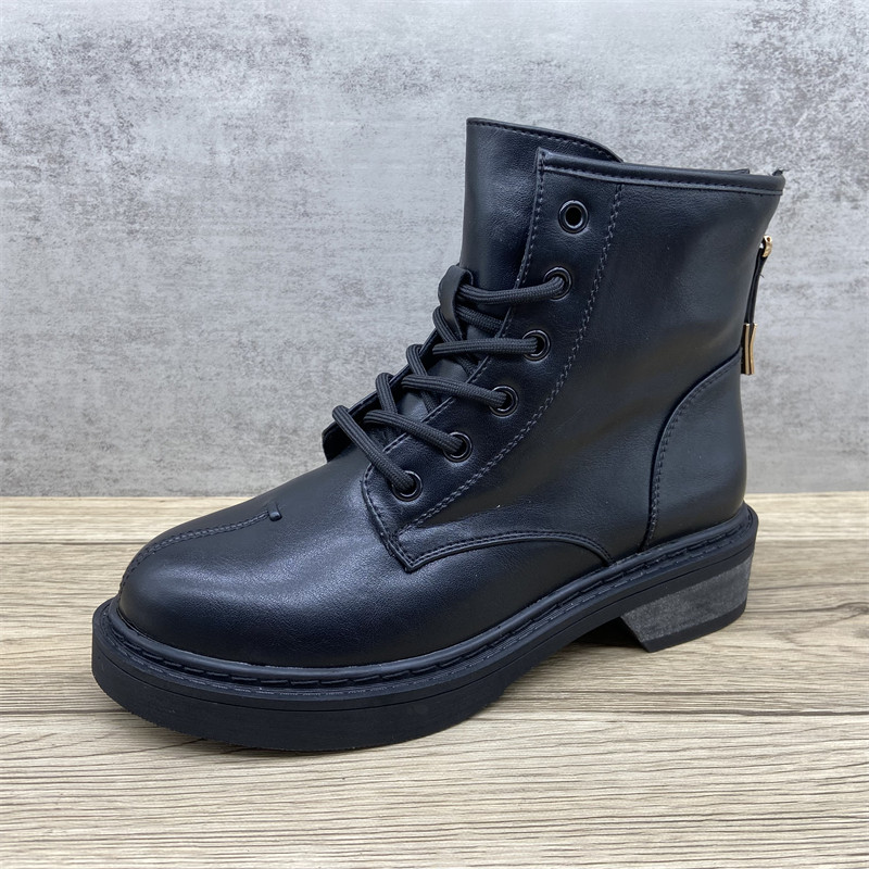 断码特价处理真皮马丁靴女百搭时装短靴瘦瘦靴机车靴后拉链防滑潮,女鞋,马丁靴,淘宝优惠券,粉丝福利购,淘宝优惠卷