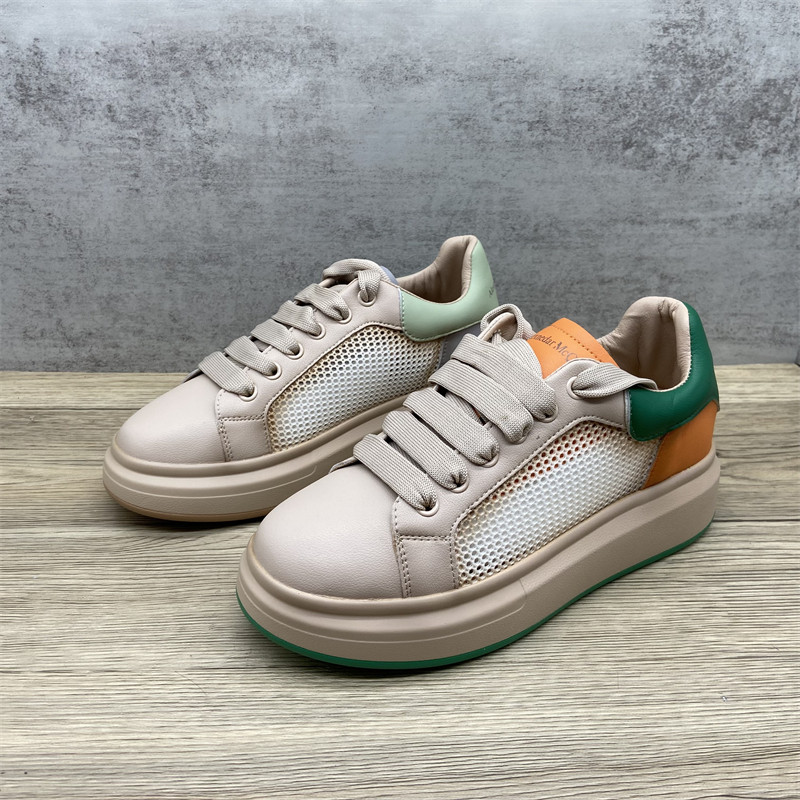 网面透气复古做旧小白鞋轻便百搭