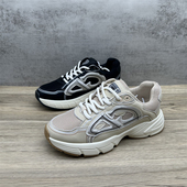 特价 处理真皮网面透气老爹鞋 女复古波鞋 断码 休闲运动防滑跑步鞋 潮