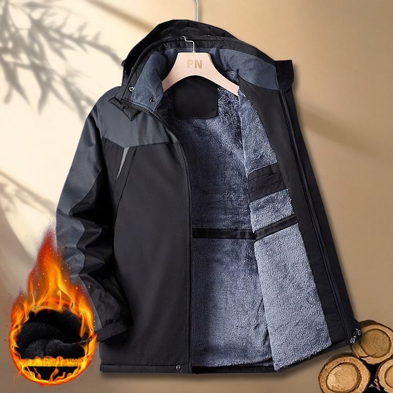 棉衣外套男2025冬季新款加绒加厚棉袄棉服工作夹克大码保暖冲锋衣