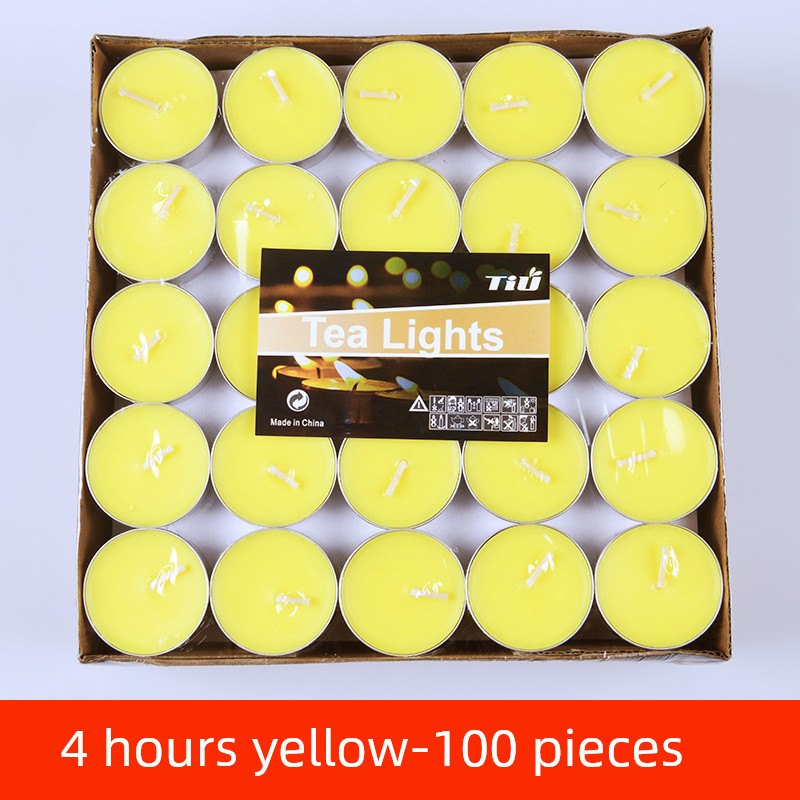 无烟蜡烛家用4小时保温加热煮茶蜡烛2小时3小时酒店ktv香薰小蜡烛