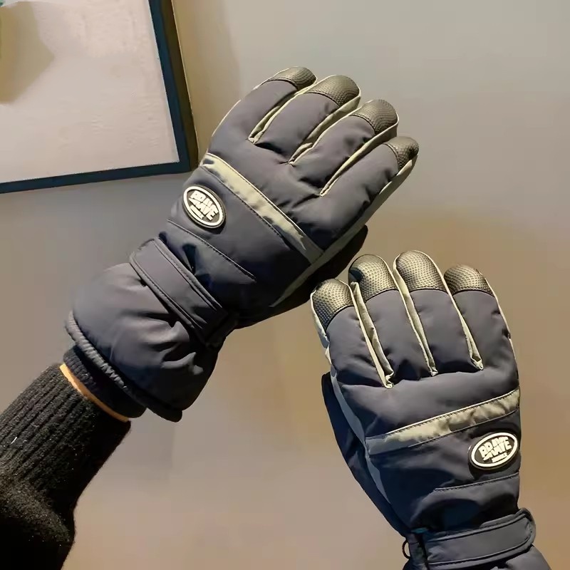滑雪手套男士秋冬季加绒加厚保暖户外骑行摩托车防寒防风女款手套