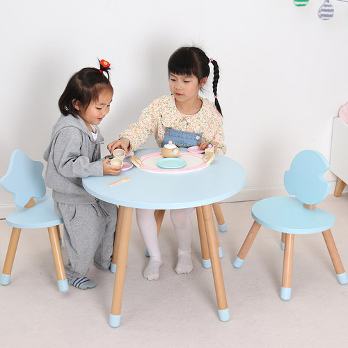 宝宝学习卡通风幼儿绘画桌椅套装
