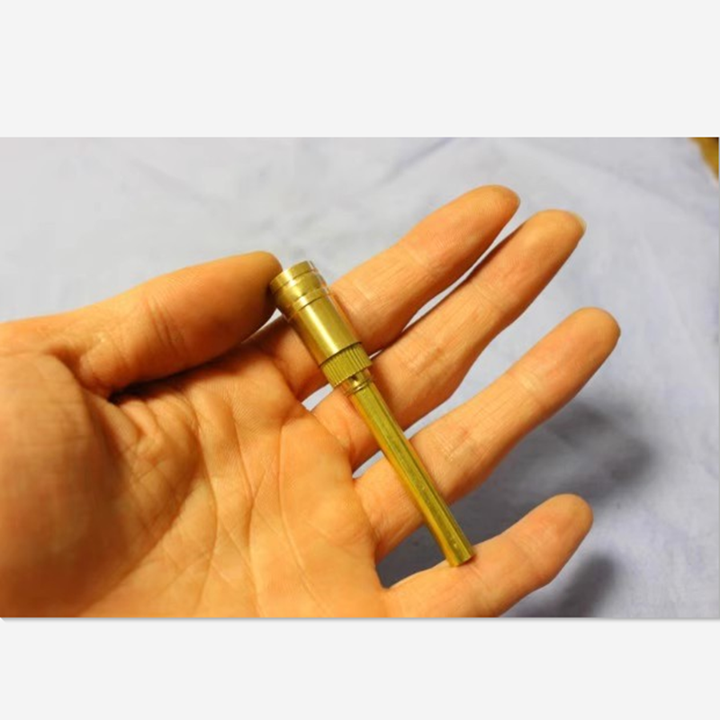 纯铜黄铜水烟斗烟卷锅配件diy手工制作矿泉水瓶子粗烟专用烟嘴锅