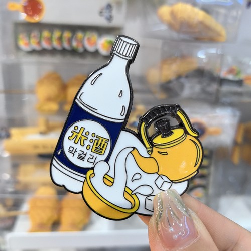 延吉旅游纪念品磁贴米酒冰箱贴创意手绘延边美食网红米酒新款礼物