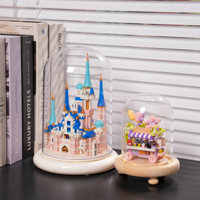 ins风创意建筑积木浪漫城堡摆件