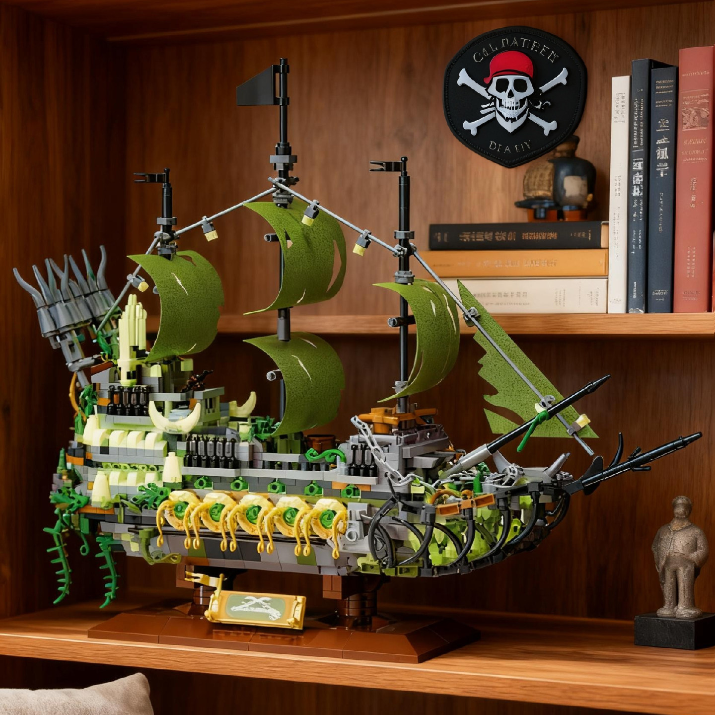 海盗船微型积木高难度大人手工拼装建筑摆件解压玩具孩子生日礼物