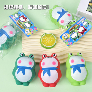青蛙捏捏乐解压玩具网红创意敬礼儿童发泄抖音同款减压手办潮玩公