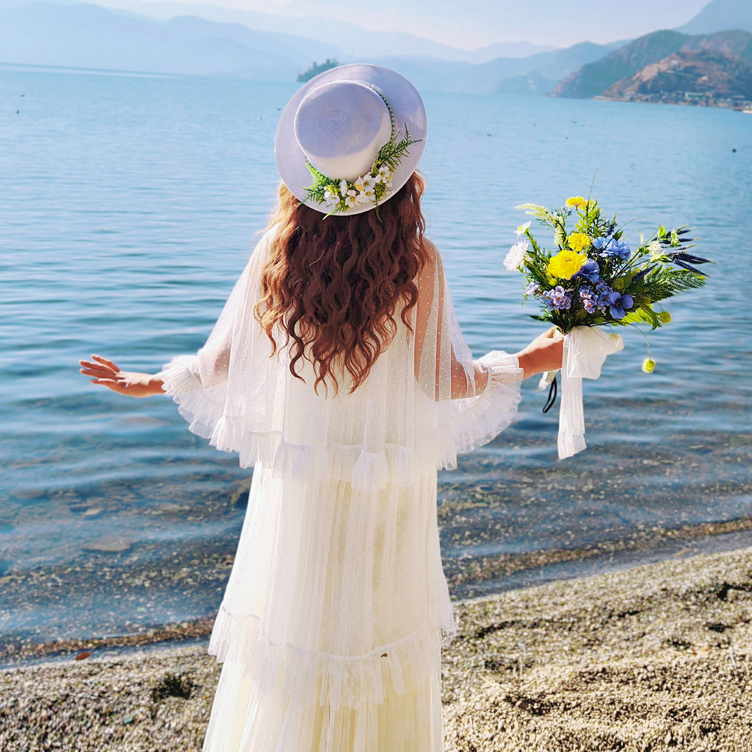 【董艺旅行穿搭】星星开衫防晒衫网纱披肩浪漫旅行拍照穿搭,女装/女士精品,连衣裙,淘宝优惠券,粉丝福利购,淘宝优惠卷