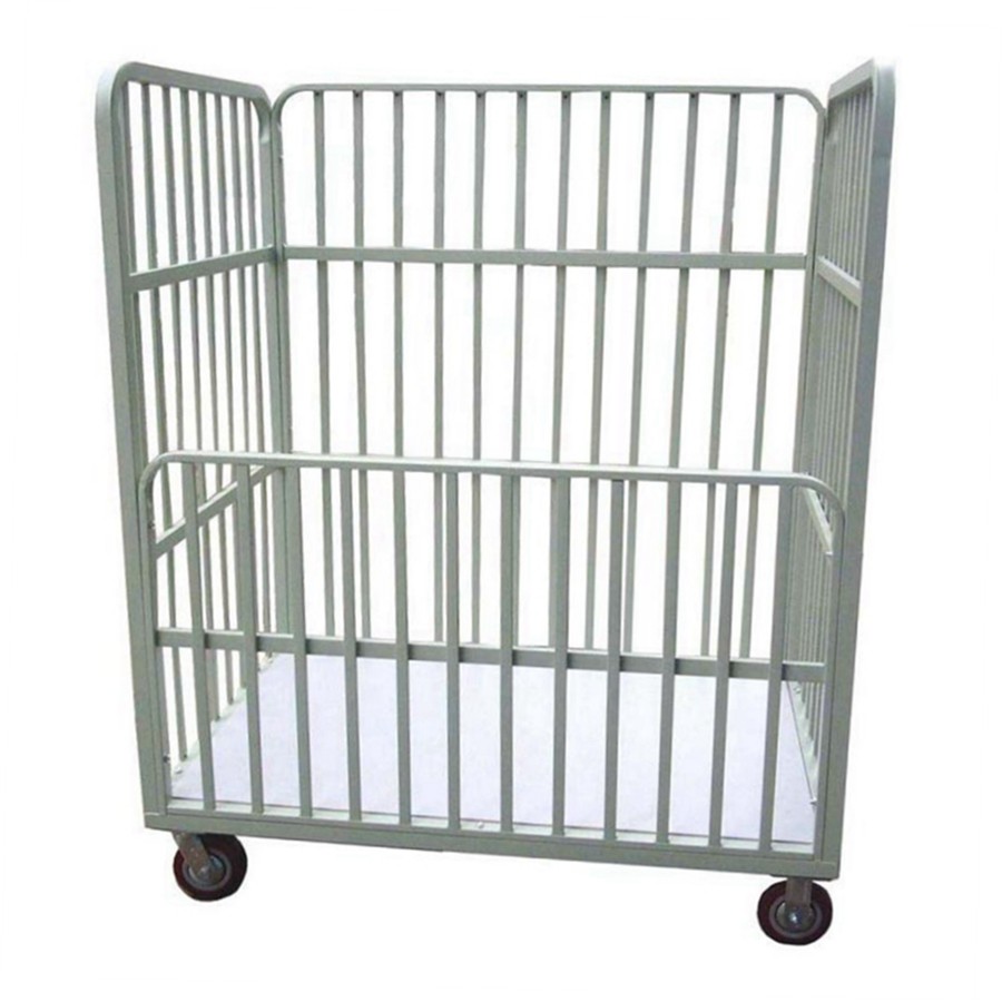 方管大推车服装周转车制衣成品车平板车三层裁片车间手推车搬运车