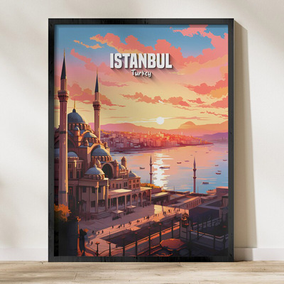 有框墙壁复古怀旧风土耳其装饰画