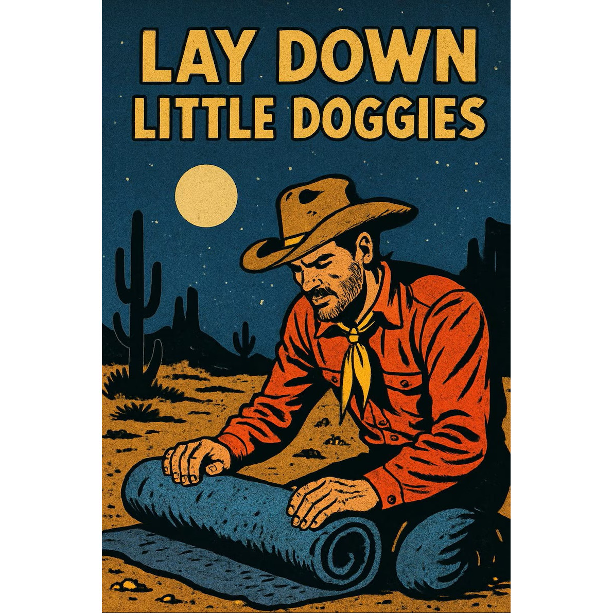 装饰画挂画古巴复古怀旧酒吧无框画美国西部片电影海报设计插画