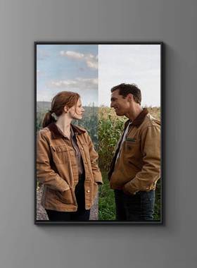 装饰画有框画挂画墙壁复古怀旧电影海报星际穿越科幻Interstellar