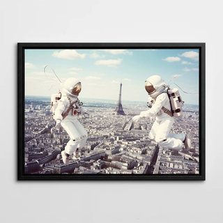 太空人装饰画有框挂画墙壁现代简约摄影小众艺术宇航员宇宙科幻