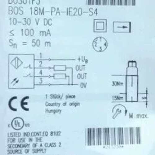 议价Balluff BOS01F3 磁对射型光电感测器 B