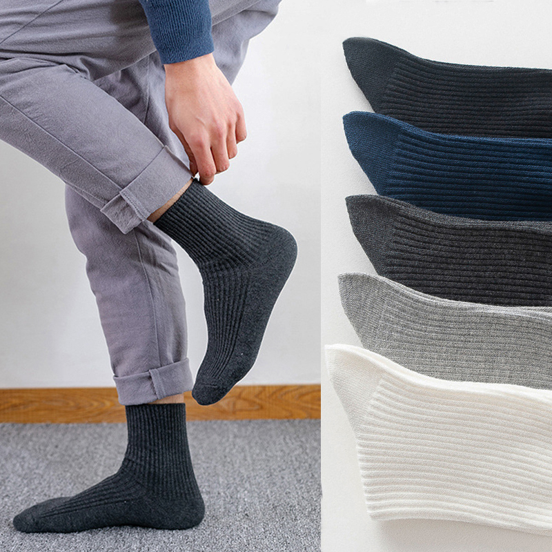 春季黑色吸汗防臭商务男士袜子