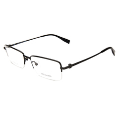 TRUSSARDI杜鲁萨迪眼镜近视商务方形半框纯钛眼镜架男女款VTR211F