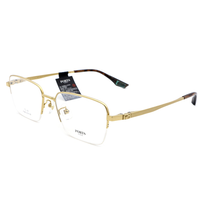 PORTS近视眼镜框男时尚简约潮款配防蓝光半框眼镜架 POM62424