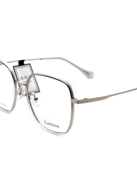 正品浪特梦眼镜架女款金属全框文艺复古眼镜可配防蓝光镜片L52353