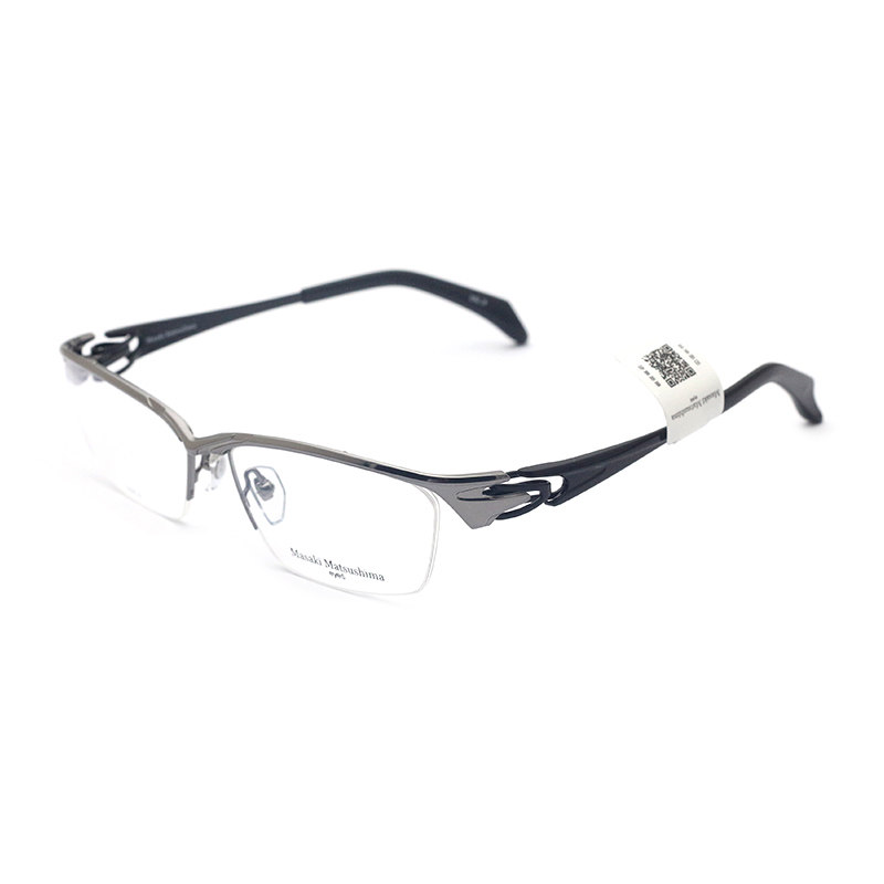 日本Masak松岛正树眼镜架半框纯钛商务眼镜框男近视眼镜架MF-1243