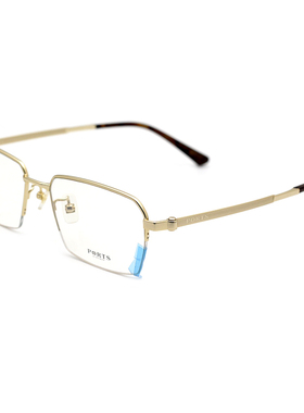 新品PORTS眼镜框 商务休闲近视眼镜架半框男士钛架 POM62110