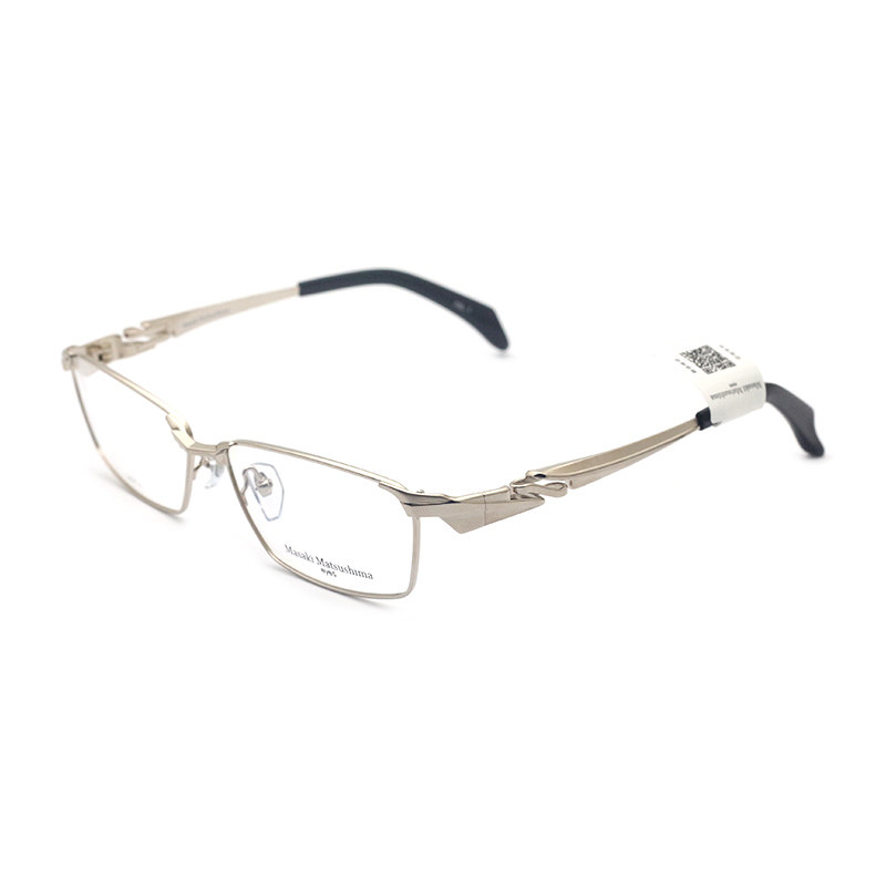 日本Masaki松岛正树眼镜框男超轻纯钛全框商务斯文眼镜架MF-1242