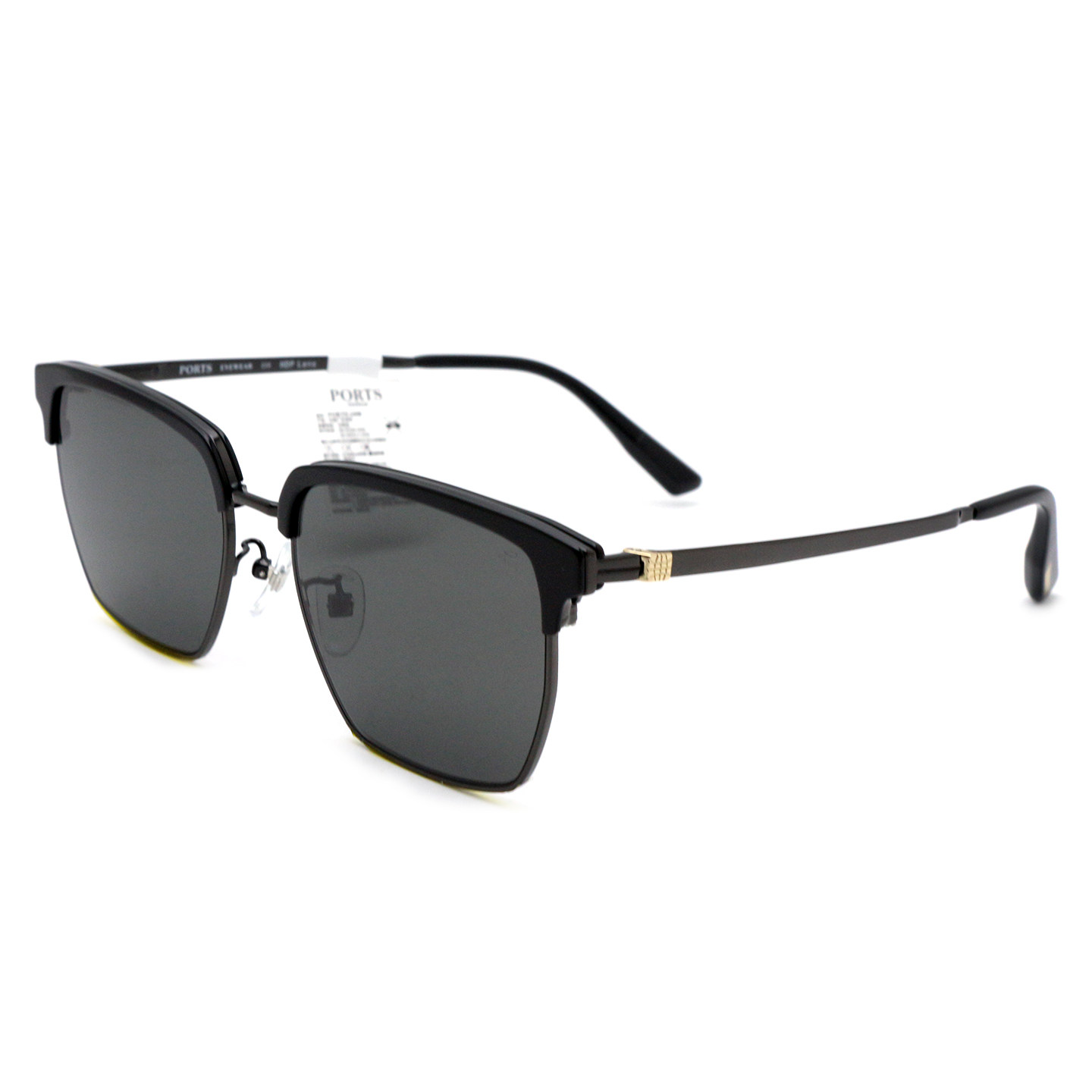 PORTS太阳镜男款眉线框遮阳镜硬朗帅气专柜正品墨镜 PSM21601