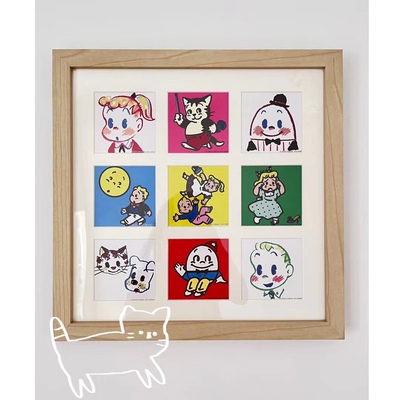 日本原田治OSAMU GOODS简约设计师款小众复古挂画相框摆台装饰画