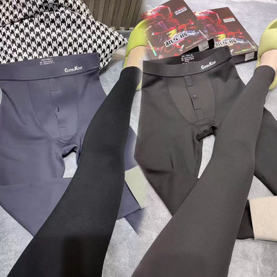 男士保暖裤加绒秋冬季加厚高腰款