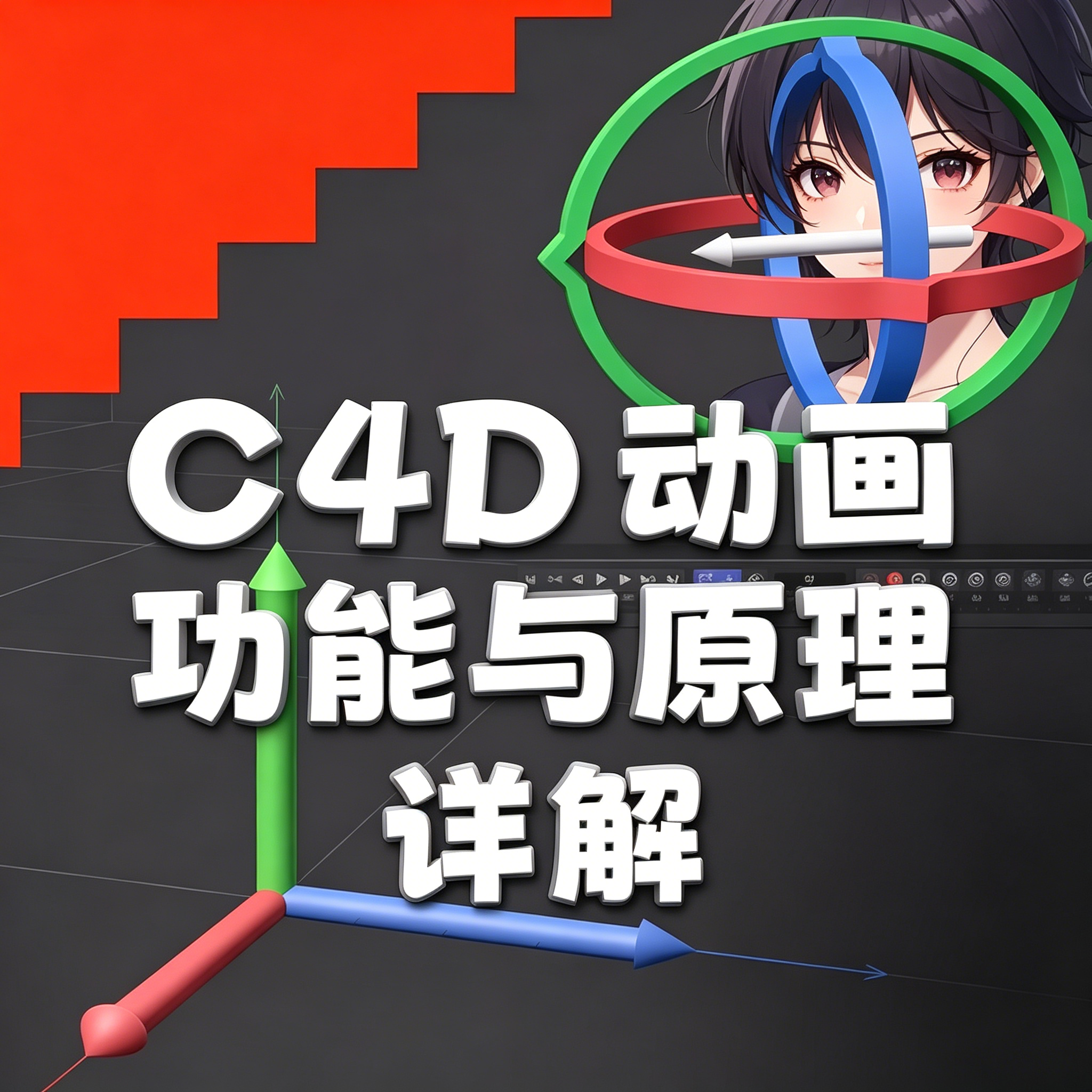 C4D动画功能与原理详解三维软件动画制作教学