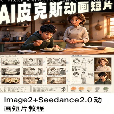 AI皮克斯动画短片Image2Seedance2.0制作教程
