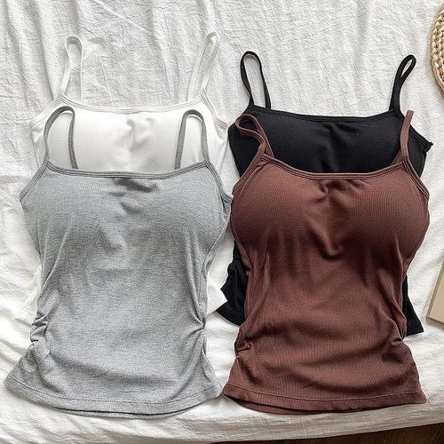 超厚美背8CM夏季白色内衣吊带