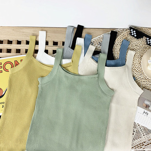 百搭针织吊带女性感内搭上衣弹力黑色外穿背心网红 修身 春装 2020款