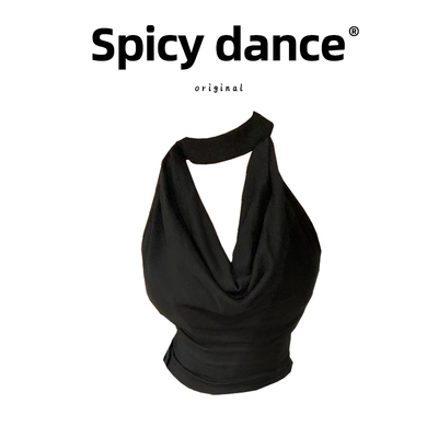 纯欲气质收腰挂脖吊带背心女夏季