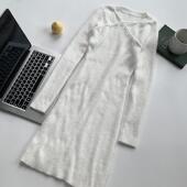 水貂绒针织连衣裙女秋冬纯欲辣妹性感包臀小妈裙毛衣内搭打底裙子