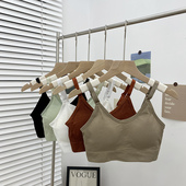 少女运动内衣女无钢圈抹胸吊带背心式 文胸高中学生外穿裹胸防走光