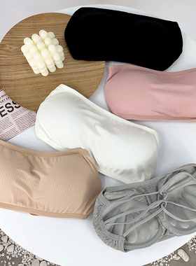 美背防走光文胸内衣女网红爆款无肩带裹胸抹胸打底聚拢文胸露肩夏