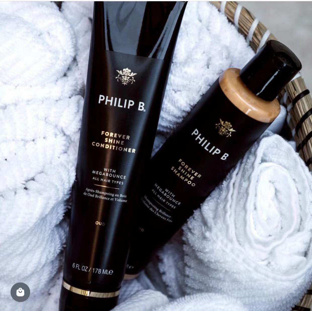 蓬松顺滑光泽感好Philip B皇家沉香乌木洗发露亮泽护发素烫染后用