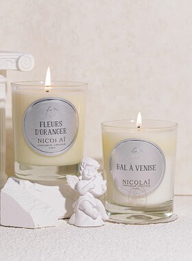 送礼家居氛围扩散好尼古莱Nicolai香氛香薰蜡烛大君琥珀玫瑰190g