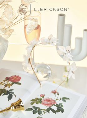 精致减龄仙女感防滑婚礼可用发饰莱丽克森L.Erickson立体花朵发箍