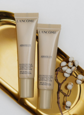 干皮水润养肤贴妆隔离中样旅行装打包兰蔻Lancome菁纯防晒乳SPF50