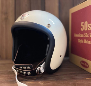 bornfree3 复古头盔500TX小盔体 4半盔哈雷凯旋幼兽巡航机车男女款