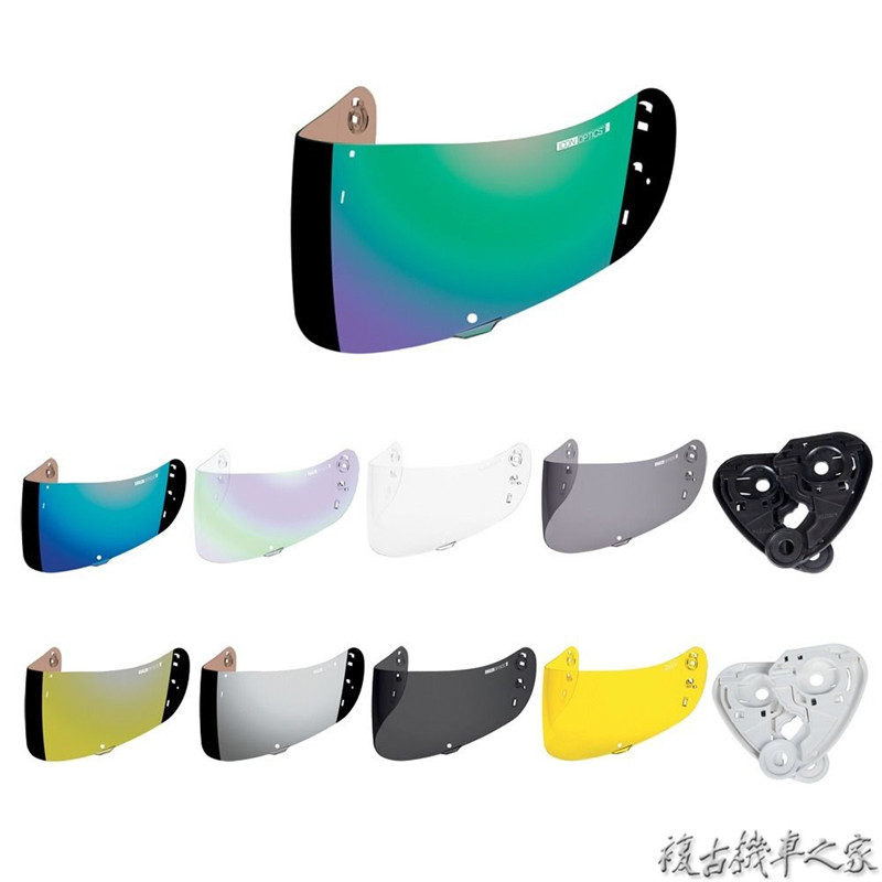 美国进口新款icon头盔全系列airmada airframe摩托车电镀防雾镜片