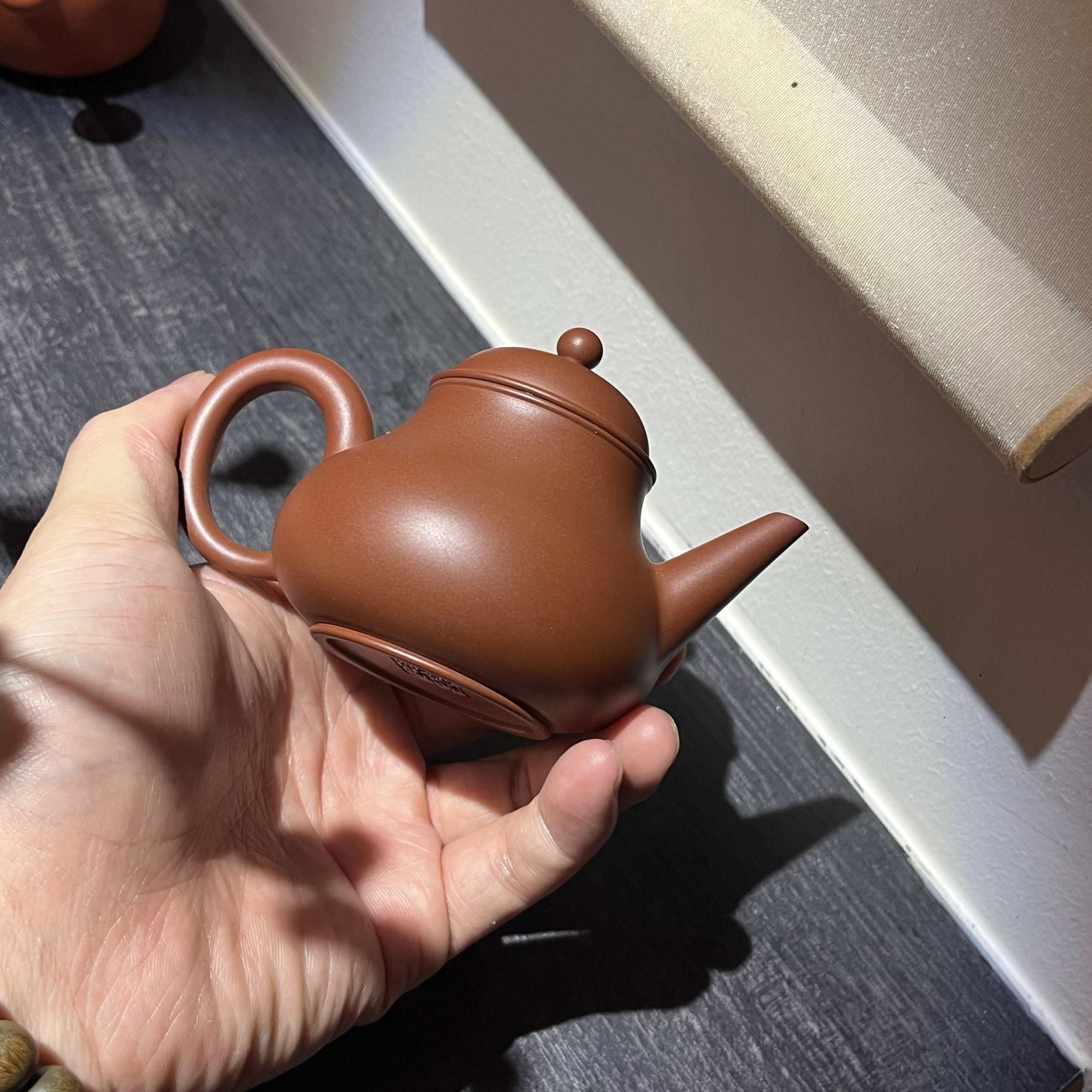 邱桂彪芭乐水平壶 原矿老朱泥潮州手拉壶孟臣壶紫砂壶工夫茶器