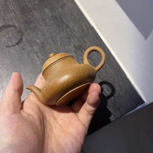 无双君德壶·柴烧窑变 三孔陈继湘摹古潮州手拉壶文人工夫茶器
