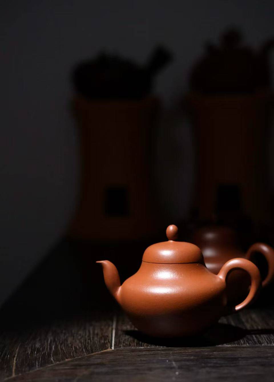 宝瓶壶·朱泥 高工林于凯潮州手拉壶文人工夫茶器